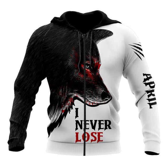 Wolf - April Guy Never Lose 3D All Over Printed Unisex Shirts