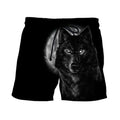 Wolf in Moon 3D All Over Printed Unisex Shirts
