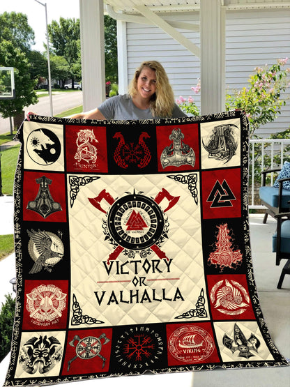 Viking 3D All Over Printed Quilt