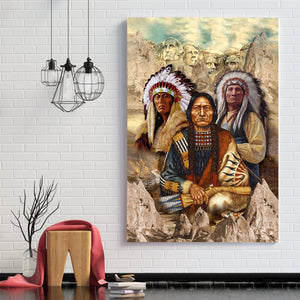 Native American Poster Vertical 3D Printed