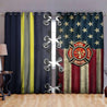 American Firefighter Blackout Thermal Grommet Window Curtains TQH200817