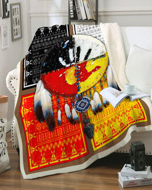 Native American 3D All Over Printed Blanket