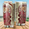 April Queen Lion Custom Name Tumbler