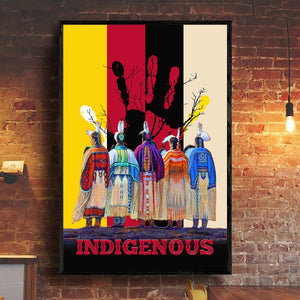 Native American  Indigenous Poster Vertical 3D Printed