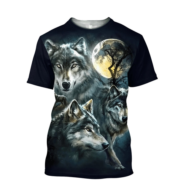 Wolf 3D All Over Printed Unisex Shirts No 13