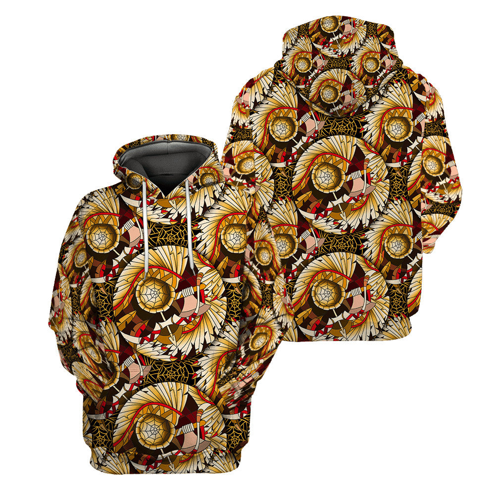 Native American 3D All Over Printed Unisex Shirts