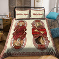 Custom Name King and Queen Lion Bedding Set