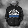 All Over Print Deer Christmas 2 TT-Apparel-TT-Zipped Hoodie-S-Vibe Cosy™