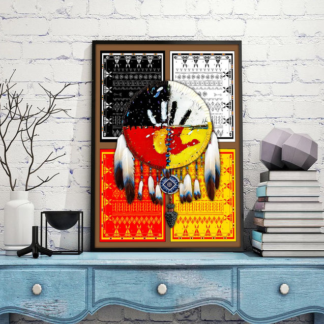 Native American  Poster Vertical 3D Printed