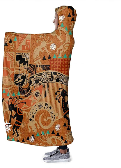 Native American Hooded Blanket
