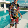 Japan Mask 3D All Over Printed Combo T-Shirt BoardShorts