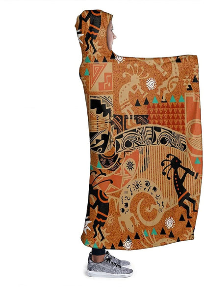 Native American Hooded Blanket