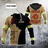 Customize Name Firefighter 3D All Printed Hoodie For Men And Women MH08012001