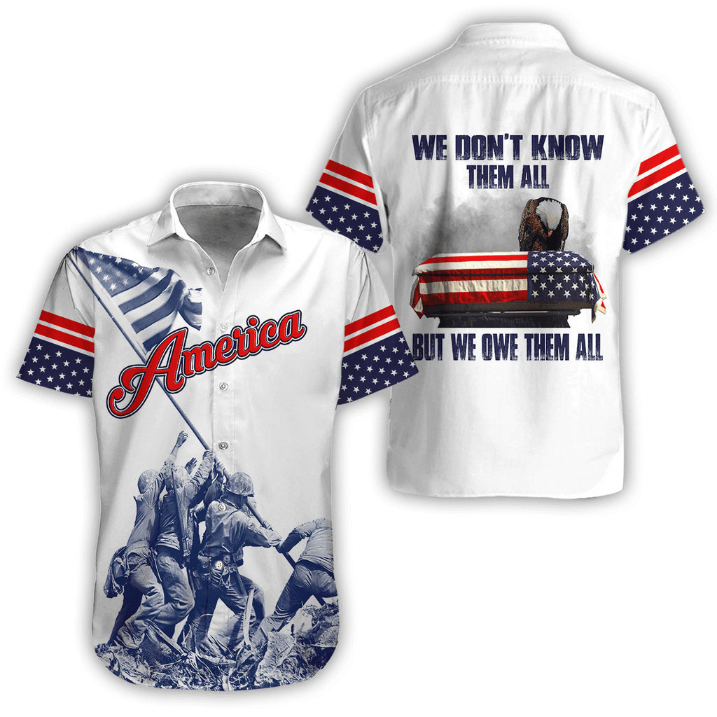 American 3D All Over Printed Unisex Shirts