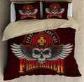 Cool Skull Firefighter Bedding Set DQB08242002-TQH