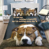 Lazy Pitbull Lover Bedding Set QB07042004-TQH-BEDDING SETS-TQH-Twin-Vibe Cosy™