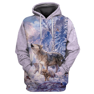 Wolf Native American 3D All Over Printed Unisex Shirts No 10