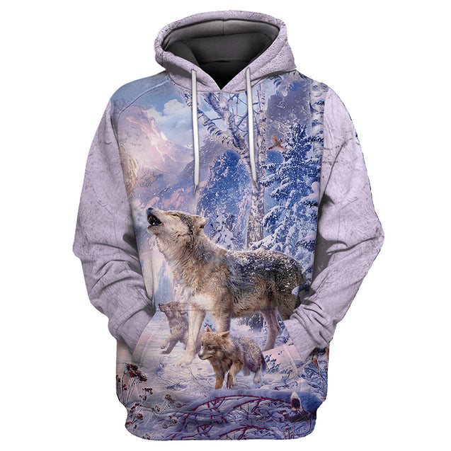 Wolf Native American 3D All Over Printed Unisex Shirts No 10