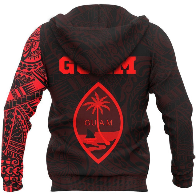 Guam In My Heart Special Hoodie - Red-Apparel-HP Arts-Hoodie-S-Vibe Cosy™