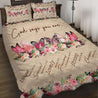 Breast Cancer Awareness Quilt Bedding Set TA0906202