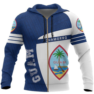 Guam Sport Zip-Up Hoodie - Premium Style-Apparel-HP Arts-Zipped Hoodie-S-Vibe Cosy™