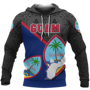 Guam Flag Hoodie - Pride Style-Apparel-HP Arts-Hoodie-S-Vibe Cosy™