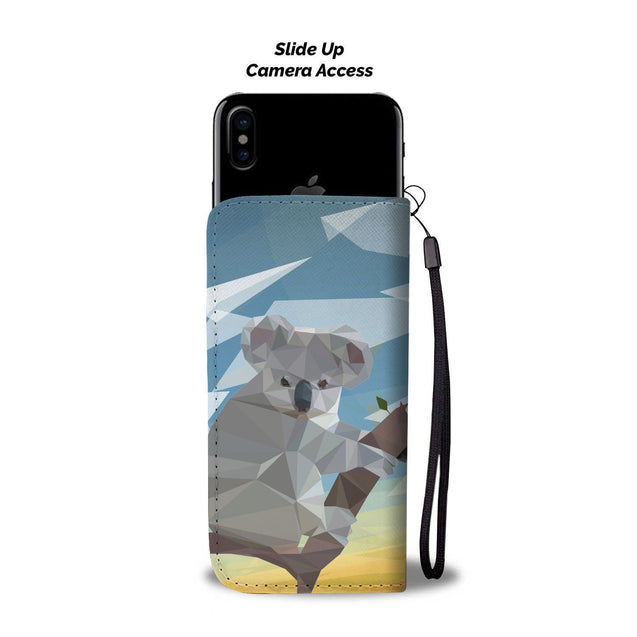 AUSTRALIA KOALA POLYGON WALLET PHONE CASE NL6-WALLET PHONE CASES-HP Arts-iPhone X / Xs-Vibe Cosy™