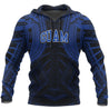 Guam Spirit Pullover Hoodie (Blue)-Apparel-HP Arts-Hoodie-S-Vibe Cosy™