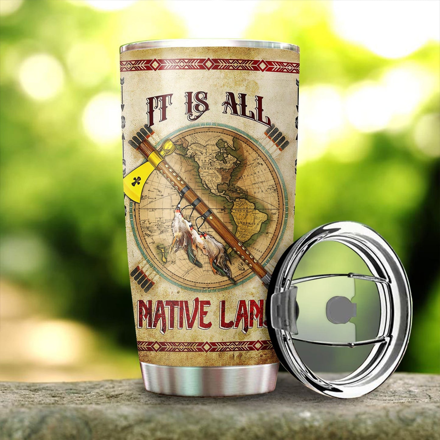 Native American Steel Tumbler