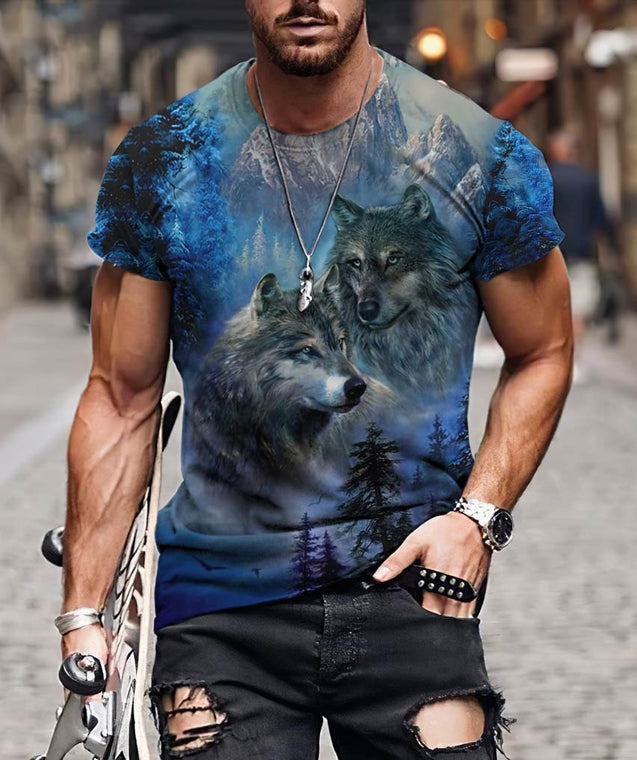 Wolf Native American 3D All Over Printed Unisex Shirts No 03