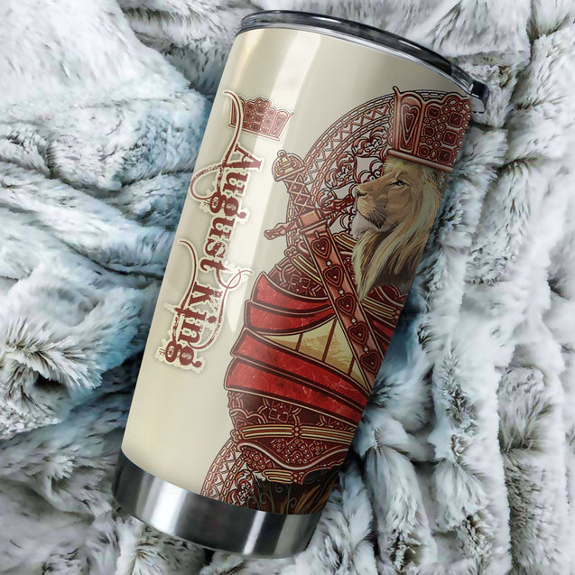 August King Lion Custom Name Tumbler