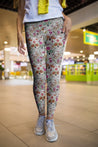 3D All Over Print Pink Skull Legging-Apparel-Khanh Arts-Legging-S-Vibe Cosy™