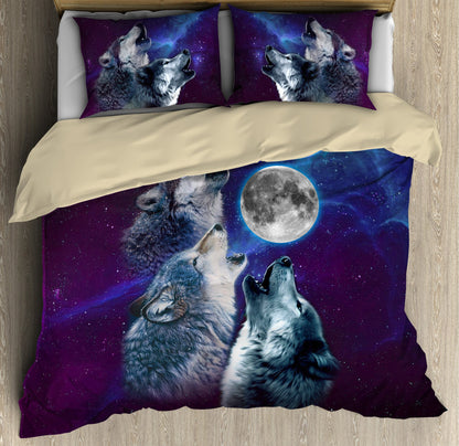 Wolf 3D All Over Printed Bedding Set