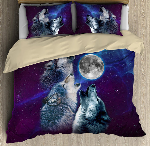 Wolf 3D All Over Printed Bedding Set