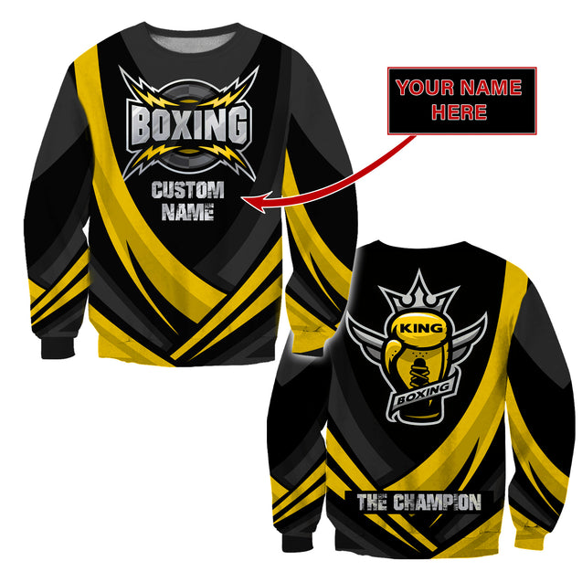 Customize Name Boxing 3D All Over Printed Unisex Shirts