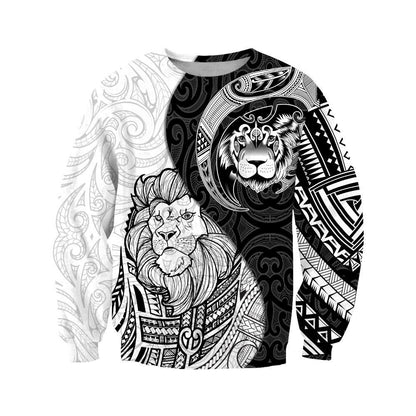 Lion maori tattoo 3d all over printed for men and women PL25082001