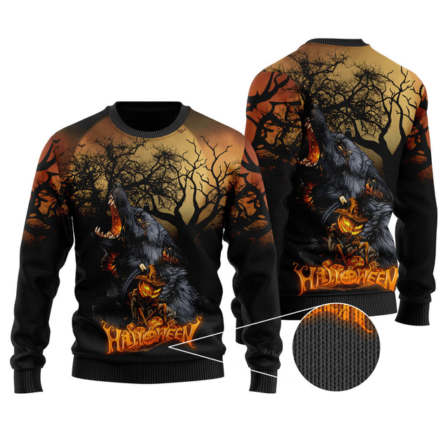 Halloween Wolf 3D All Over Printed Unisex Shirts No 04