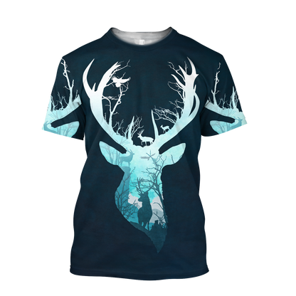 Deer Hunting 3D All Over Printed Shirts For Men LAM