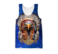 Eagle Native American Blue Galaxy 3D All Over Printed Shirts DA140920202-LAM