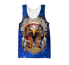 Eagle Native American Blue Galaxy 3D All Over Printed Shirts DA140920202-LAM