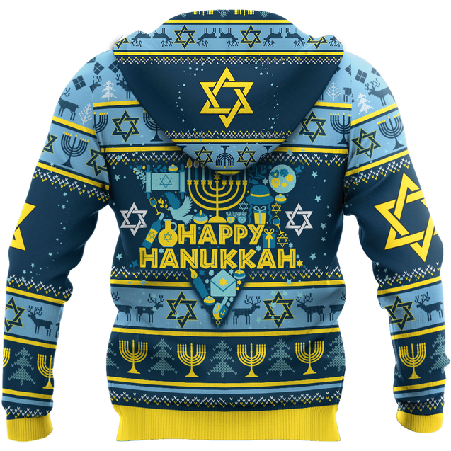 Premium All Over Printed Happy Hanukkah Shirts MEI