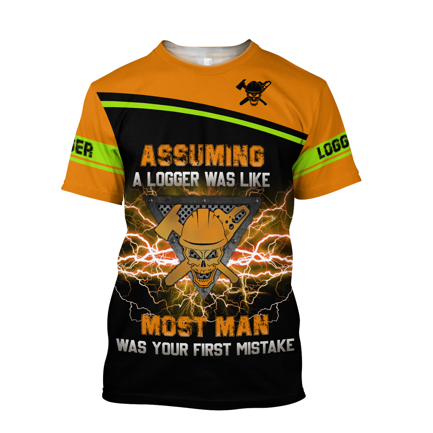 Logger Skull Chainsaw Unisex shirts DA13102003