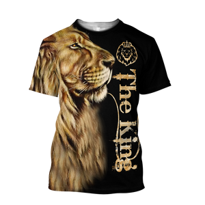 King Lion 3D All Over Printed Unisex T - shirt