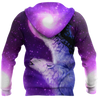 All Over Printed Purple Wolves Hoodie DA300920201-MEI