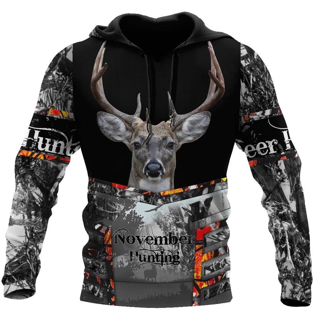 Premium November Deer Hunting 3D All Over Printed Shirts