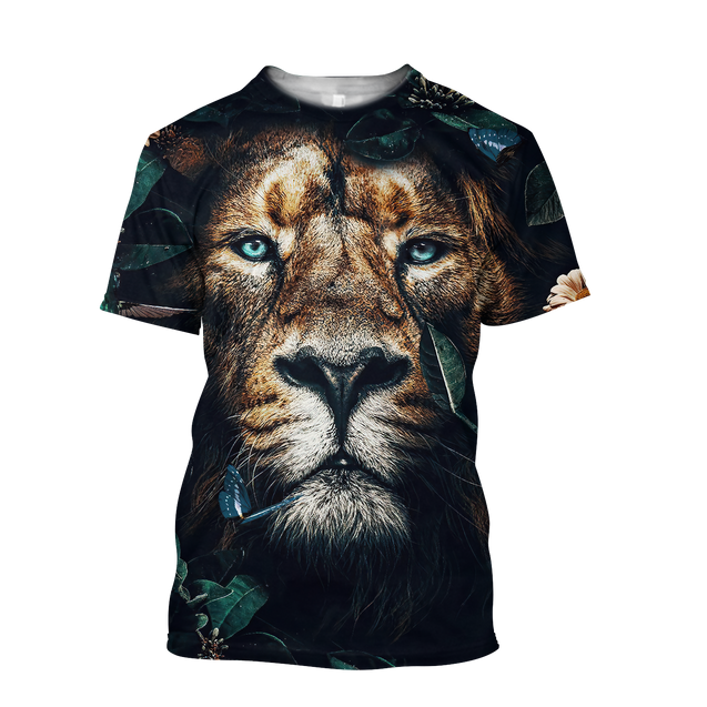 Nature Lion Over Printed Hoodie