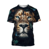 Nature Lion Over Printed Hoodie