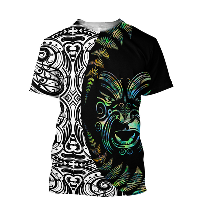 Maori paua shell 3d all over printed shirt and short for man and women HHT21072003-Apparel-PL8386-T-shirt-S-Vibe Cosy™