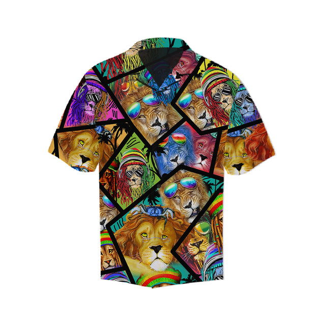 Twenty Shades Lion Beach Sleeves Shirt