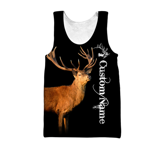 Custom Name - Love Deer 3D All Over Printed Shirts For Men And Woman